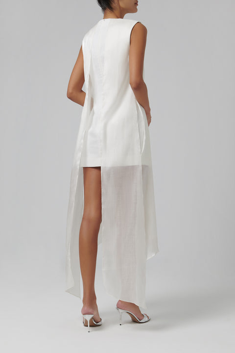 White Airy Layers Dress