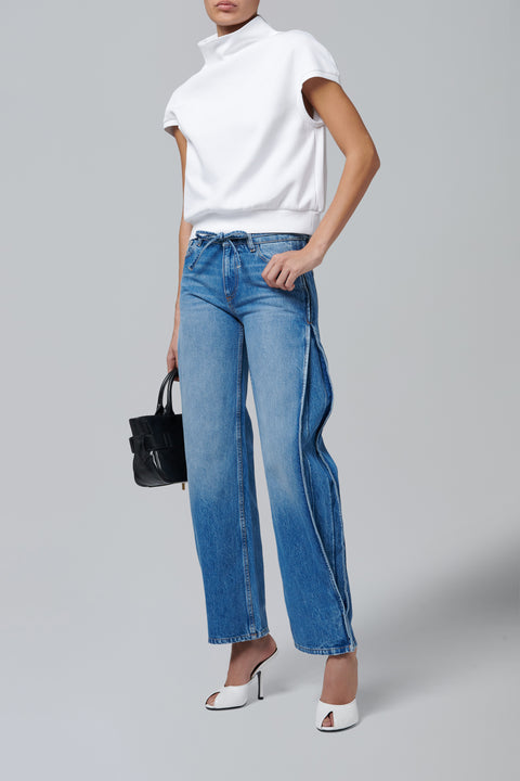 Blue Darcy Barrel Jeans