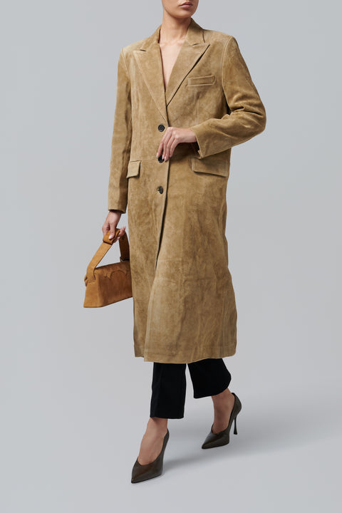 Olive Alissa Gritty Suede Jacket