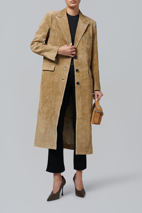 Olive Alissa Gritty Suede Jacket