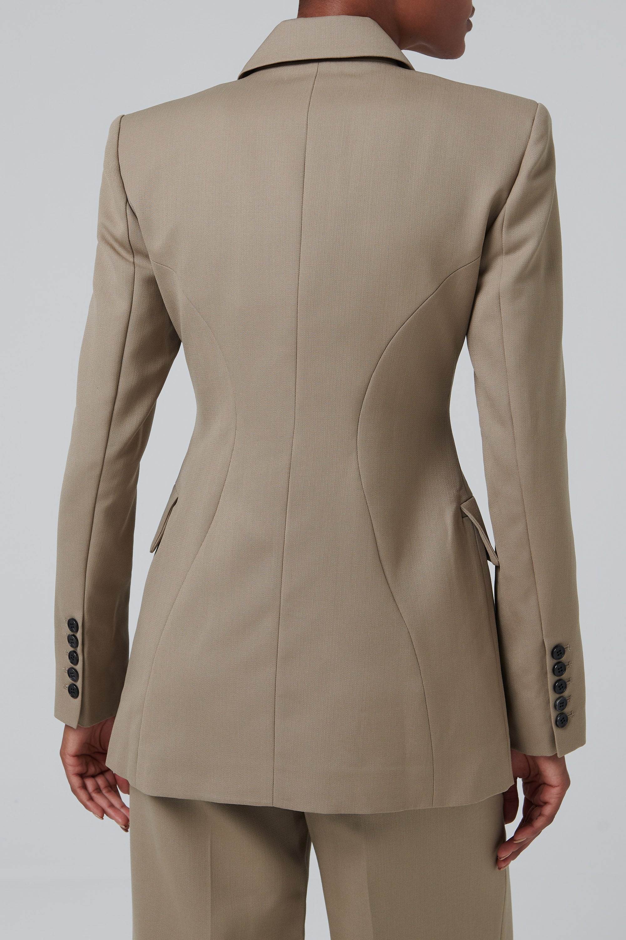 LVIR Brown Double Breasted Blazer