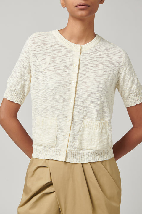 Beige natural cardigan from The Loom Atelier