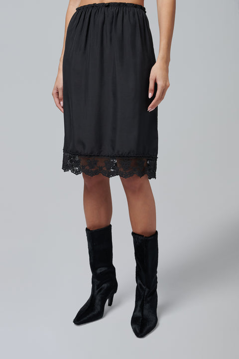 Black Darling Slip Skirt