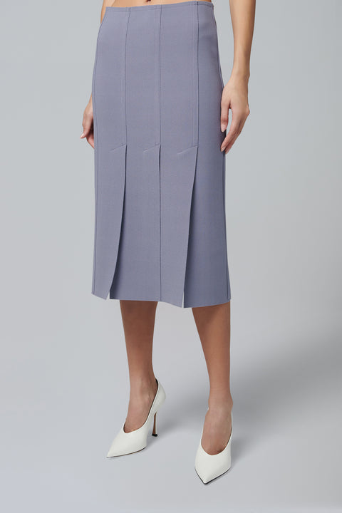 Purple Lay3 Front Slit H Skirt