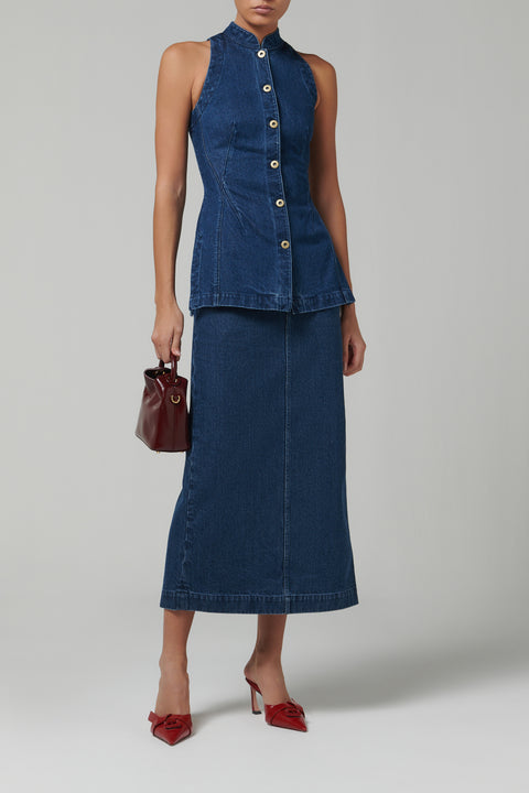 Blue Lee Denim Waistcoat