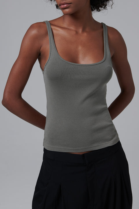 Green Organic Cotton Tank Top
