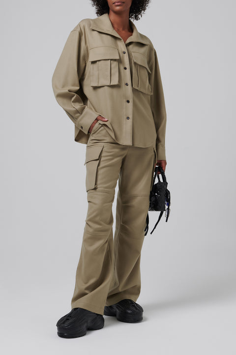 Khaki Pocket Parachute Pants