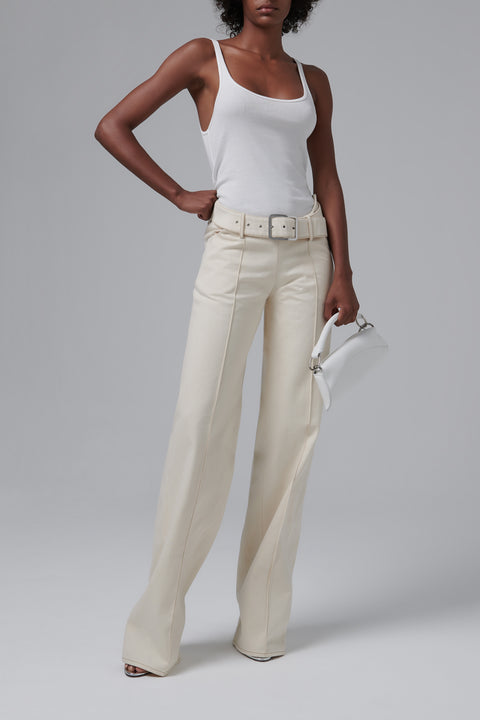 White Organic Cotton Tank Top