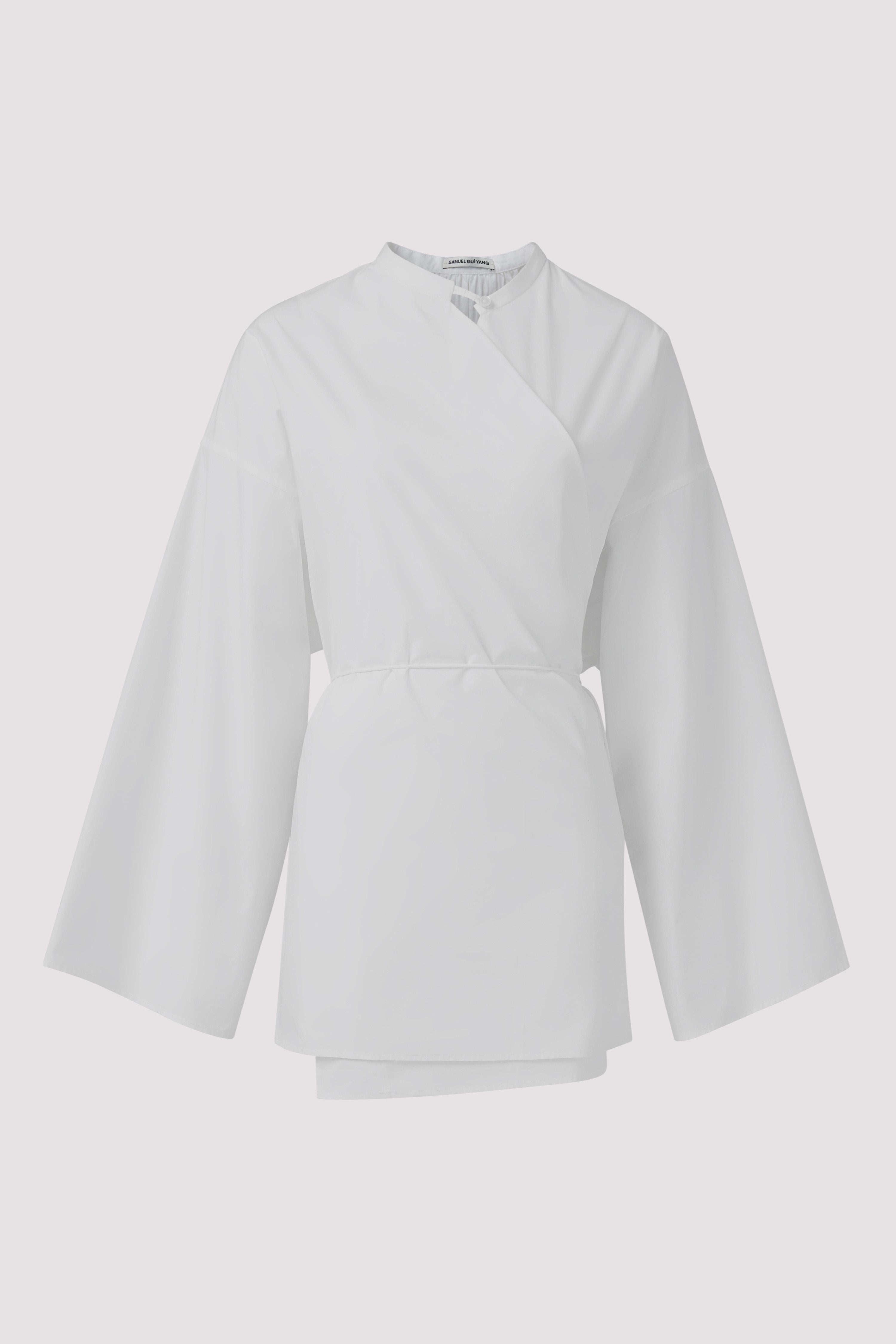 Samuel Guì Yang White Solar Asymmetric Shirt