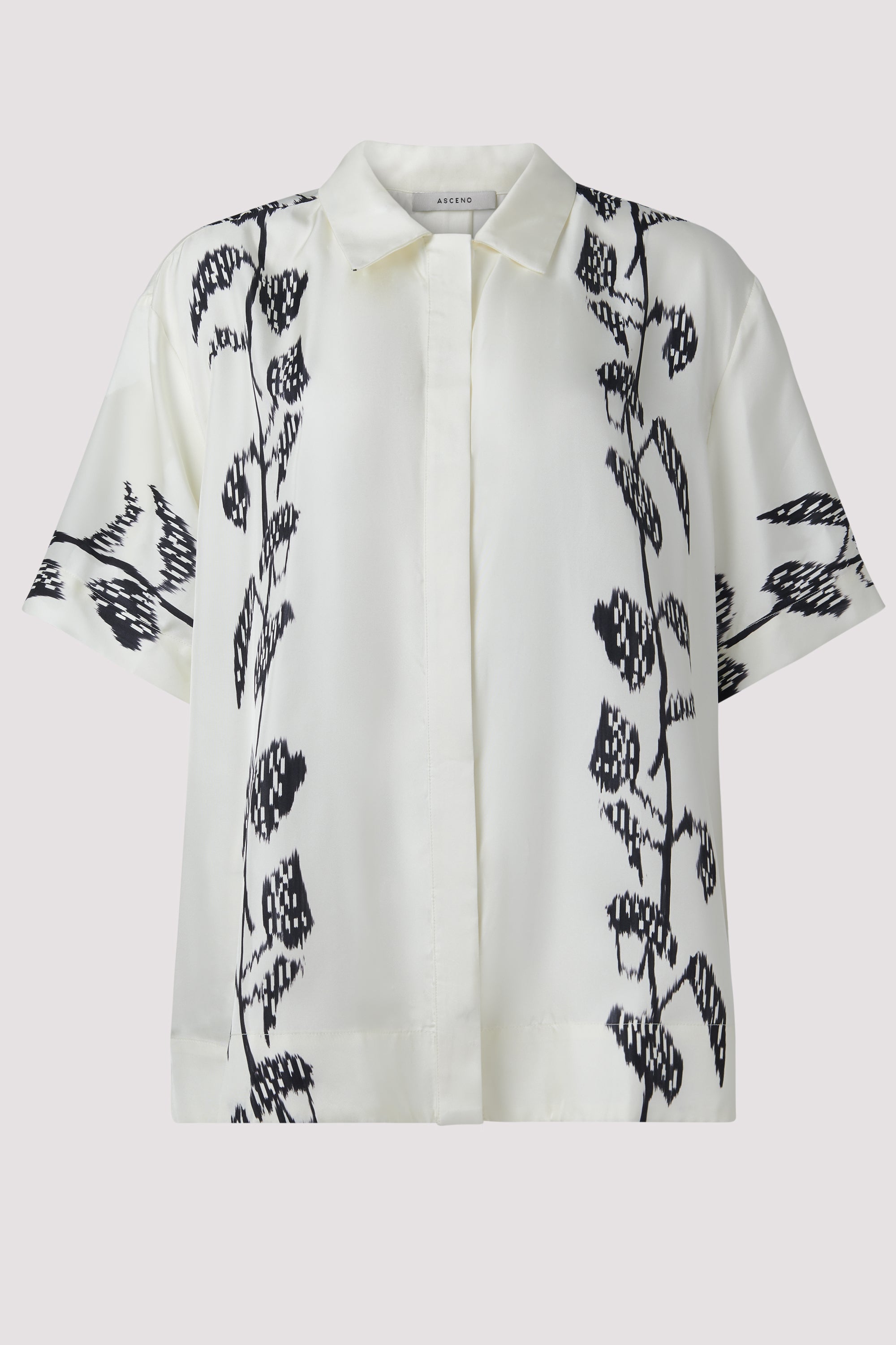 Asceno White Montauk Silk Shirt