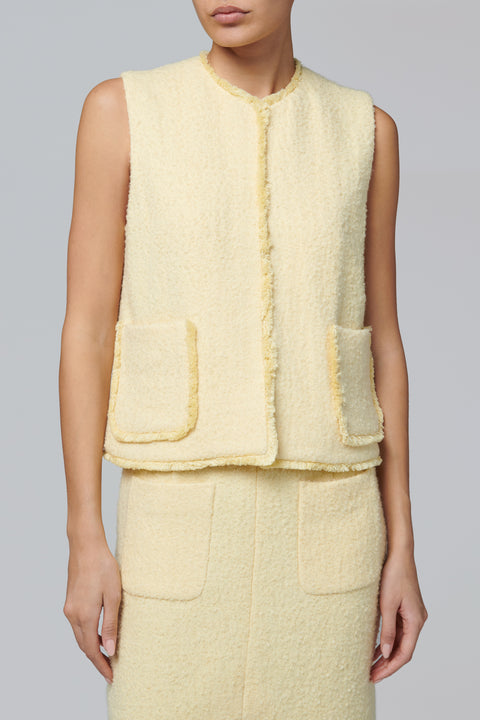 Yellow Fringe Trace Vest