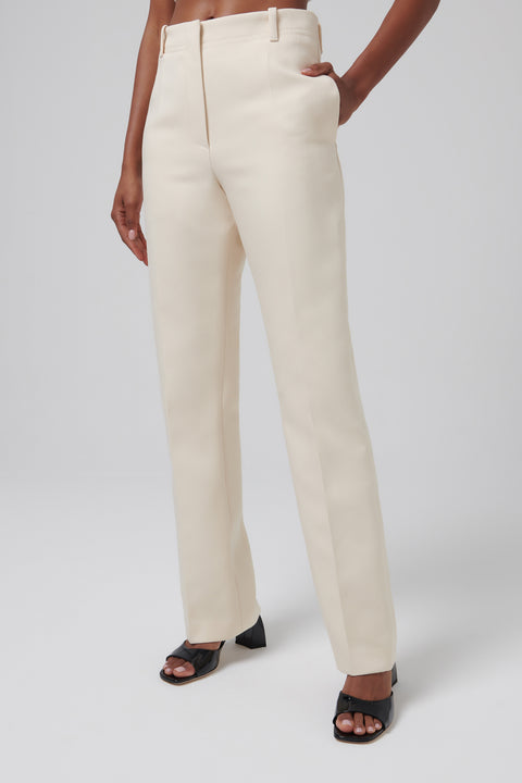 White Loren Tailored Pants