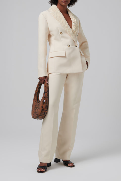 White Loren Tailored Pants