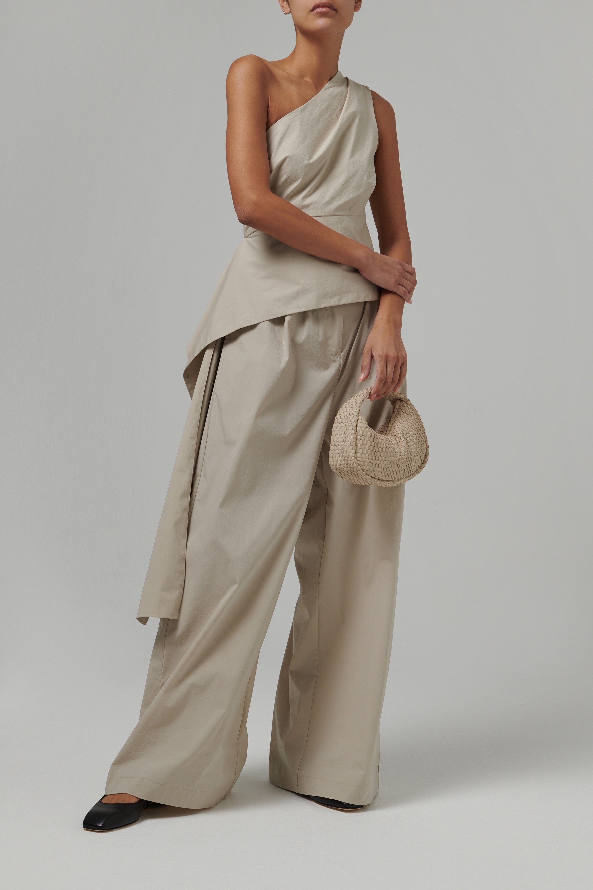 eaphi waist wave slacks beige 1サイズ slacks - lsca 韓国ファッション通販