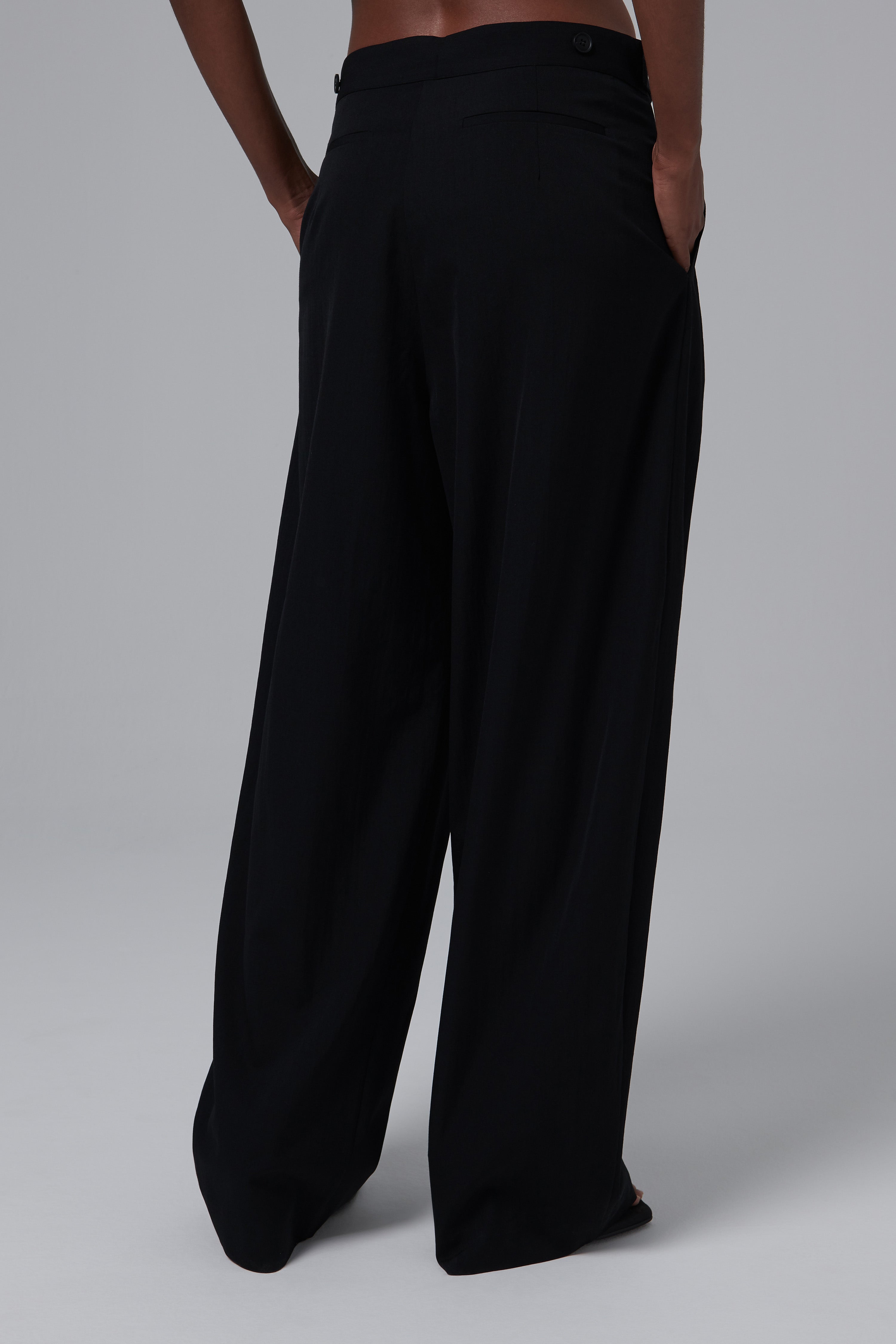St Agni Black Adjustable Wide Leg Pants - Fabric of Society
