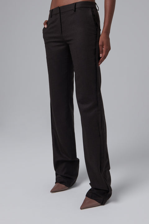 Brown Side Stitch Pants