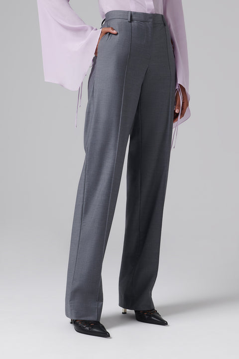 Grey Classic Fit Pants