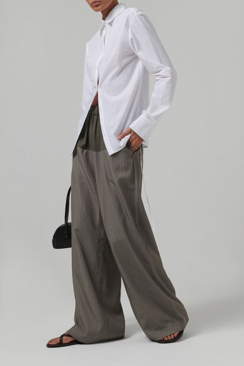 Grey Relaxed Splice Pants