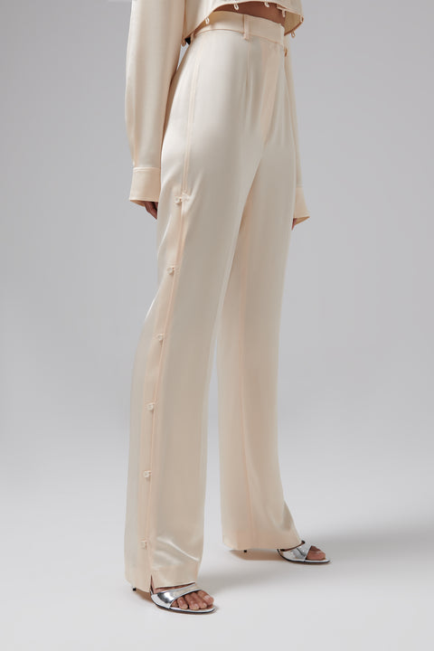 White Felina Slim-Leg Pants