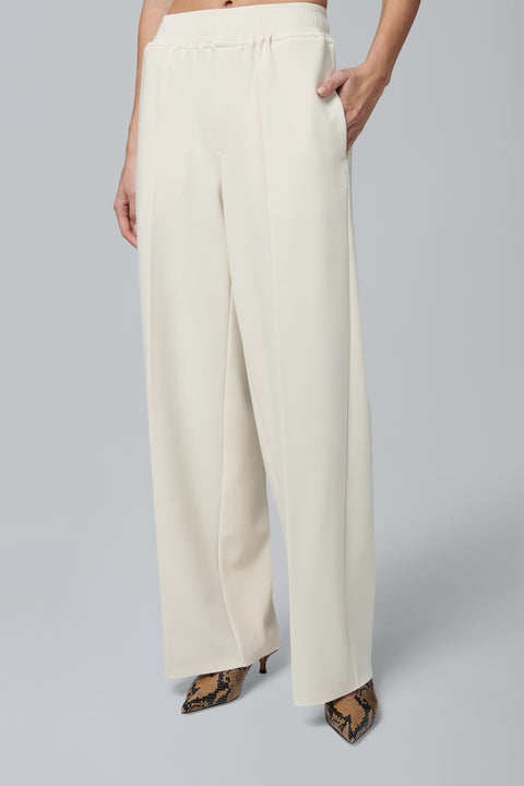 White Lay2 Drawstring Pant