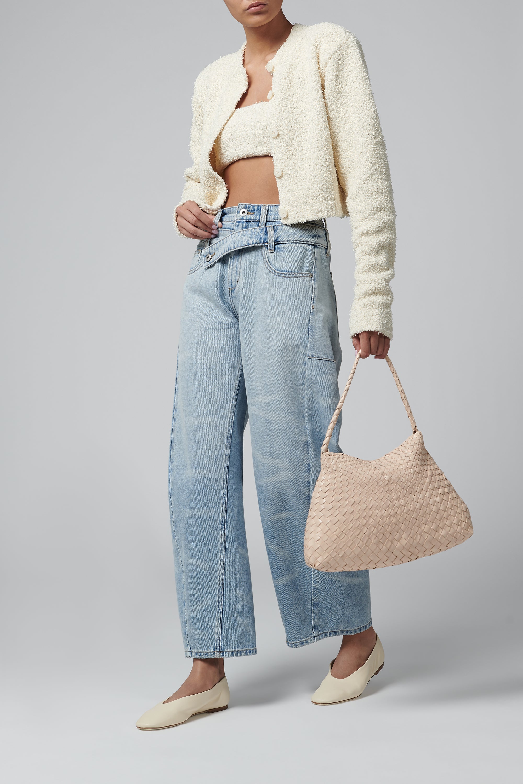 Dragon Diffusion Beige Santa Maria Small Shoulder Bag