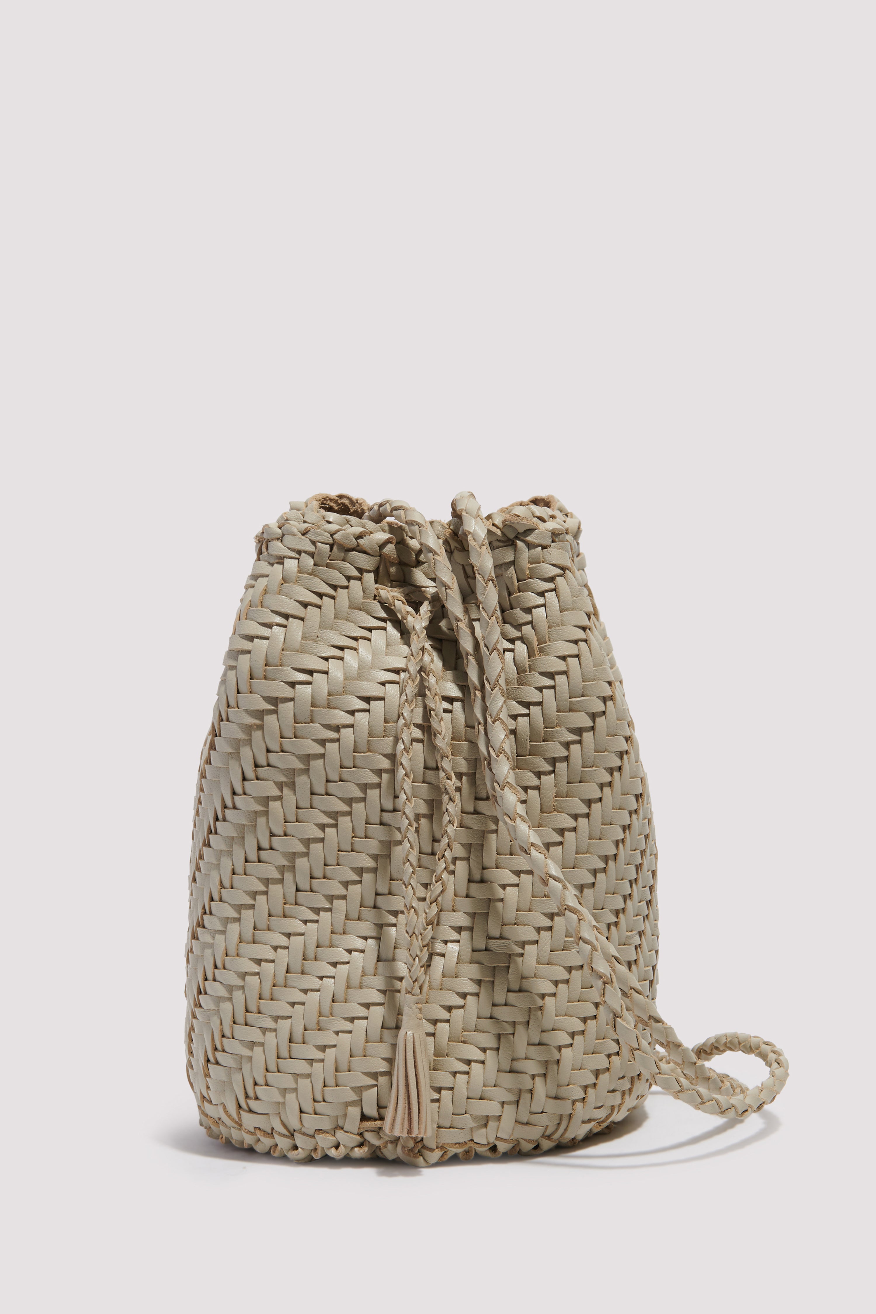 Dragon Diffusion Beige Pompom Shoulder Pouch
