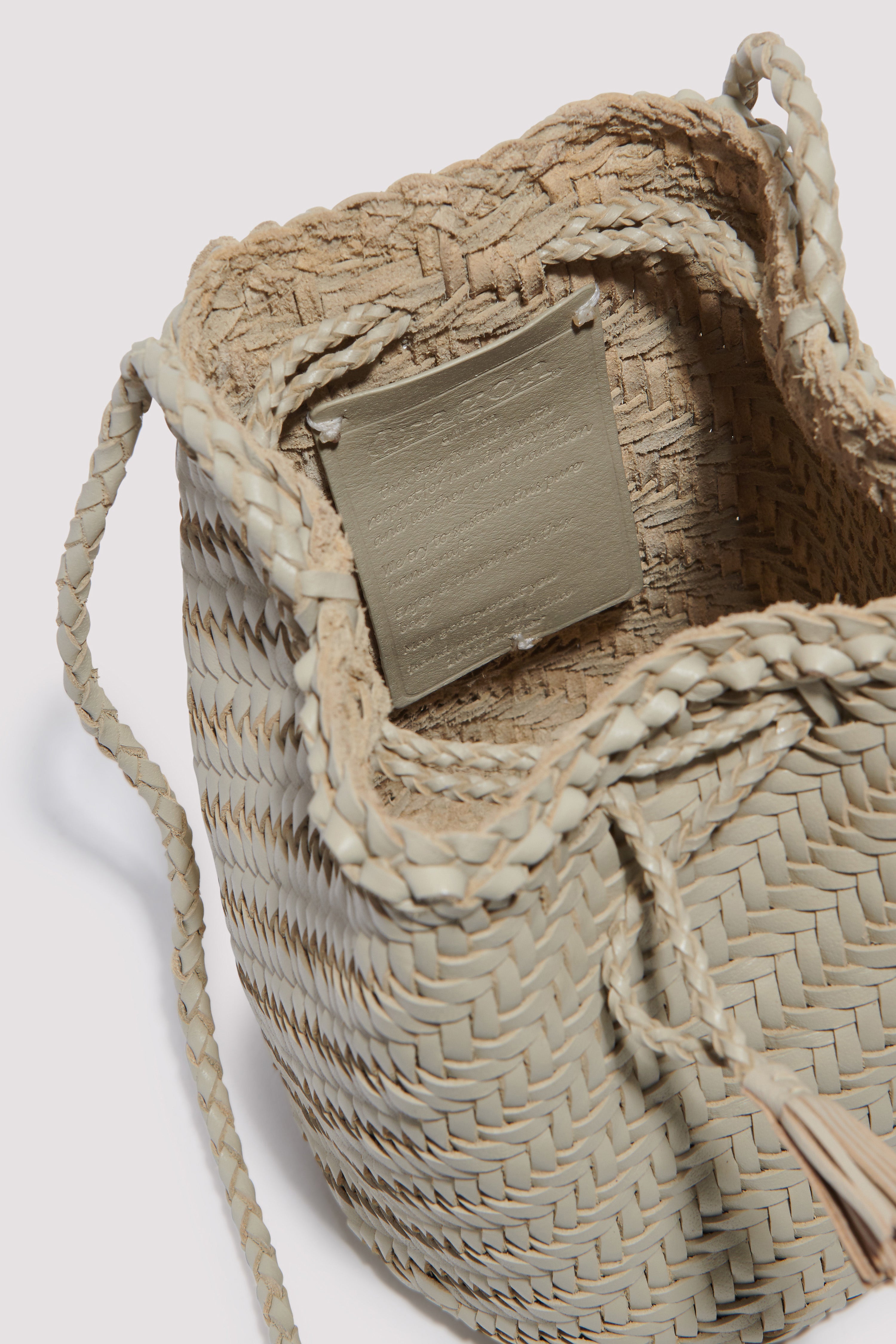 Dragon Diffusion Beige Pompom Shoulder Pouch