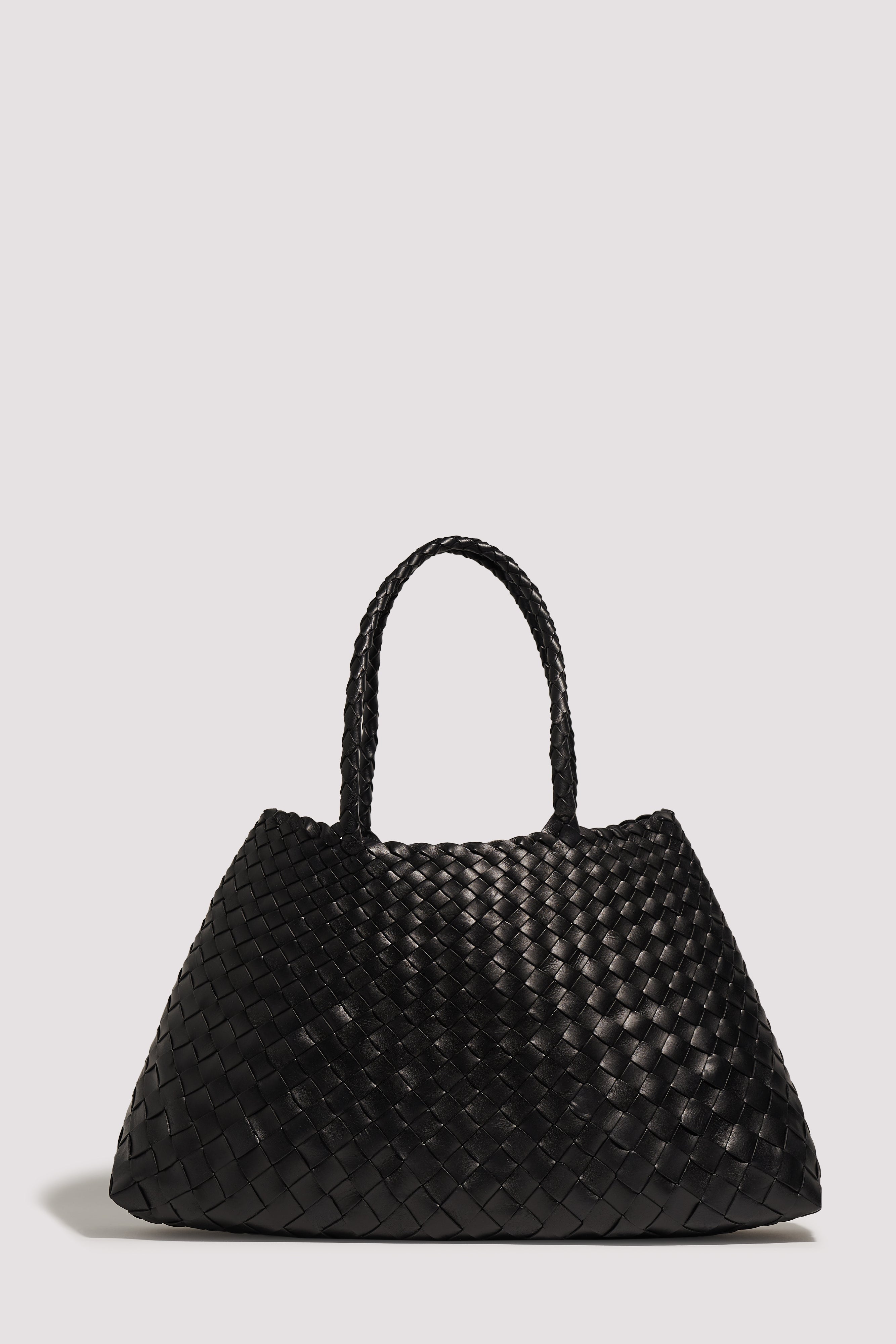 Dragon Diffusion Black Santa Croce Big Leather Tote