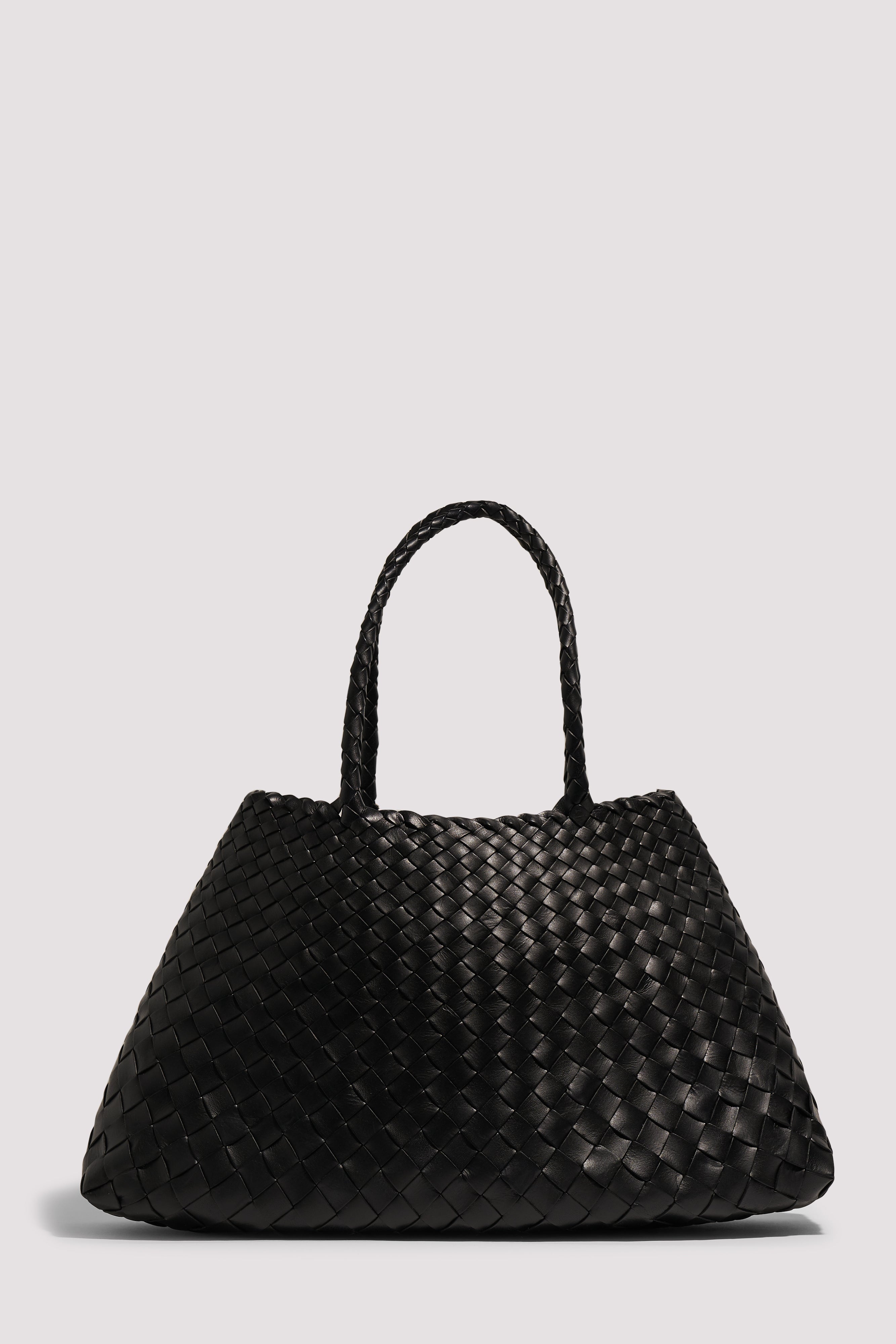Dragon Diffusion Black Santa Croce Big Leather Tote