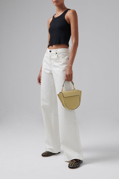 Beige Hortensia Leather Mini Bag