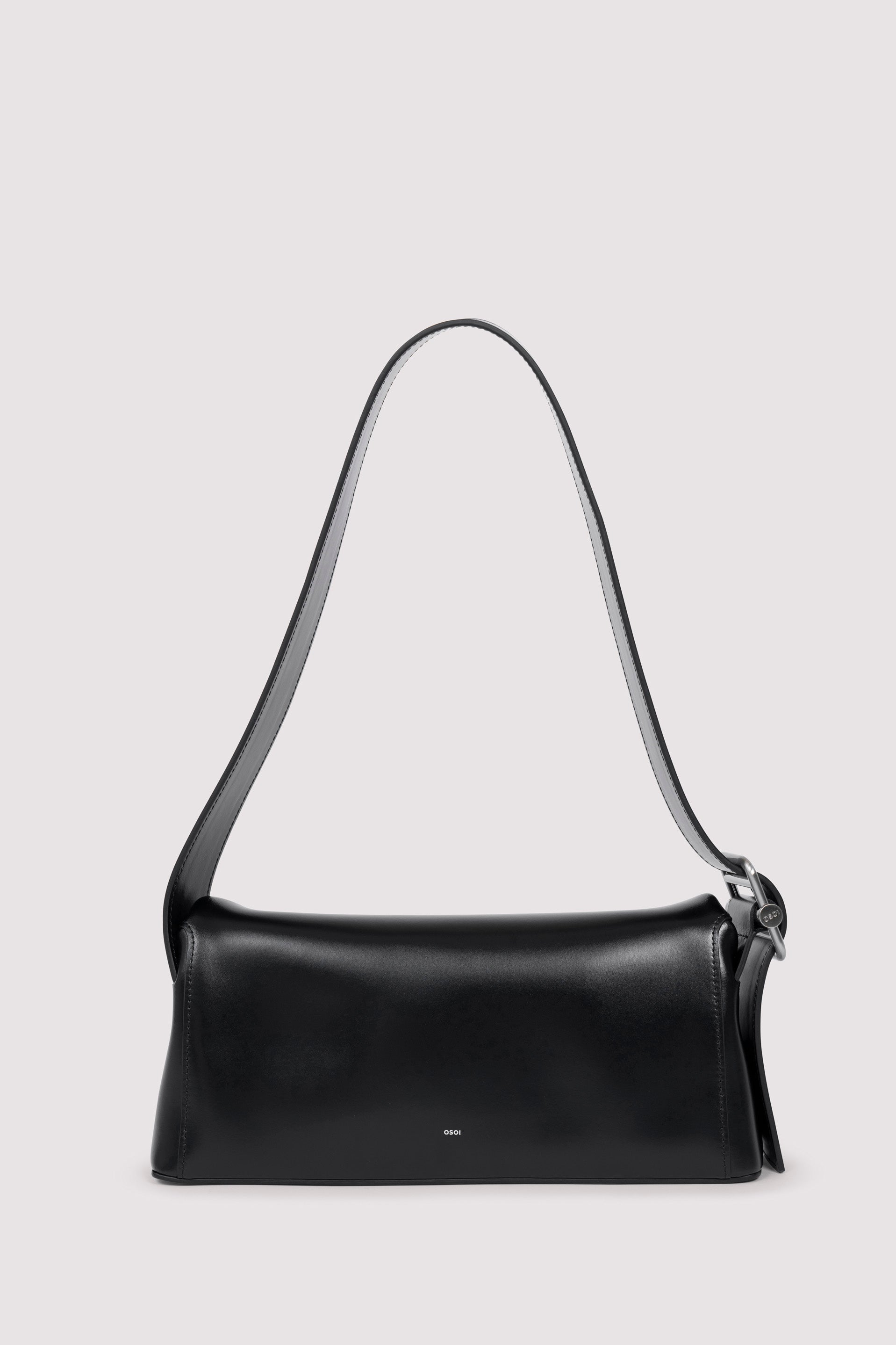 【2025年最新】海外限定の人気アイテム Osoi Black Folder Leather Shoulder Bag - Fabric of Society バッグ