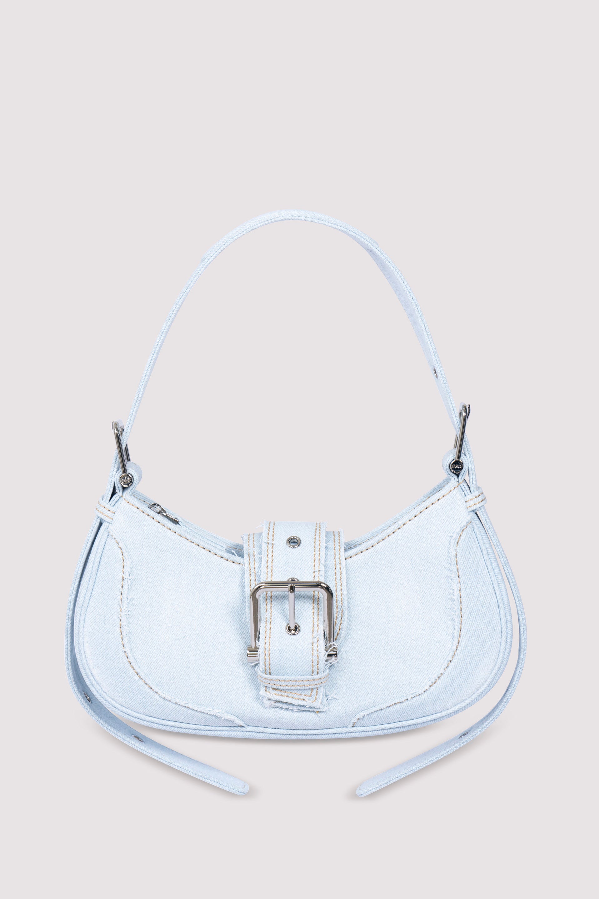 Osoi Blue Hobo Brocle Denim Bag