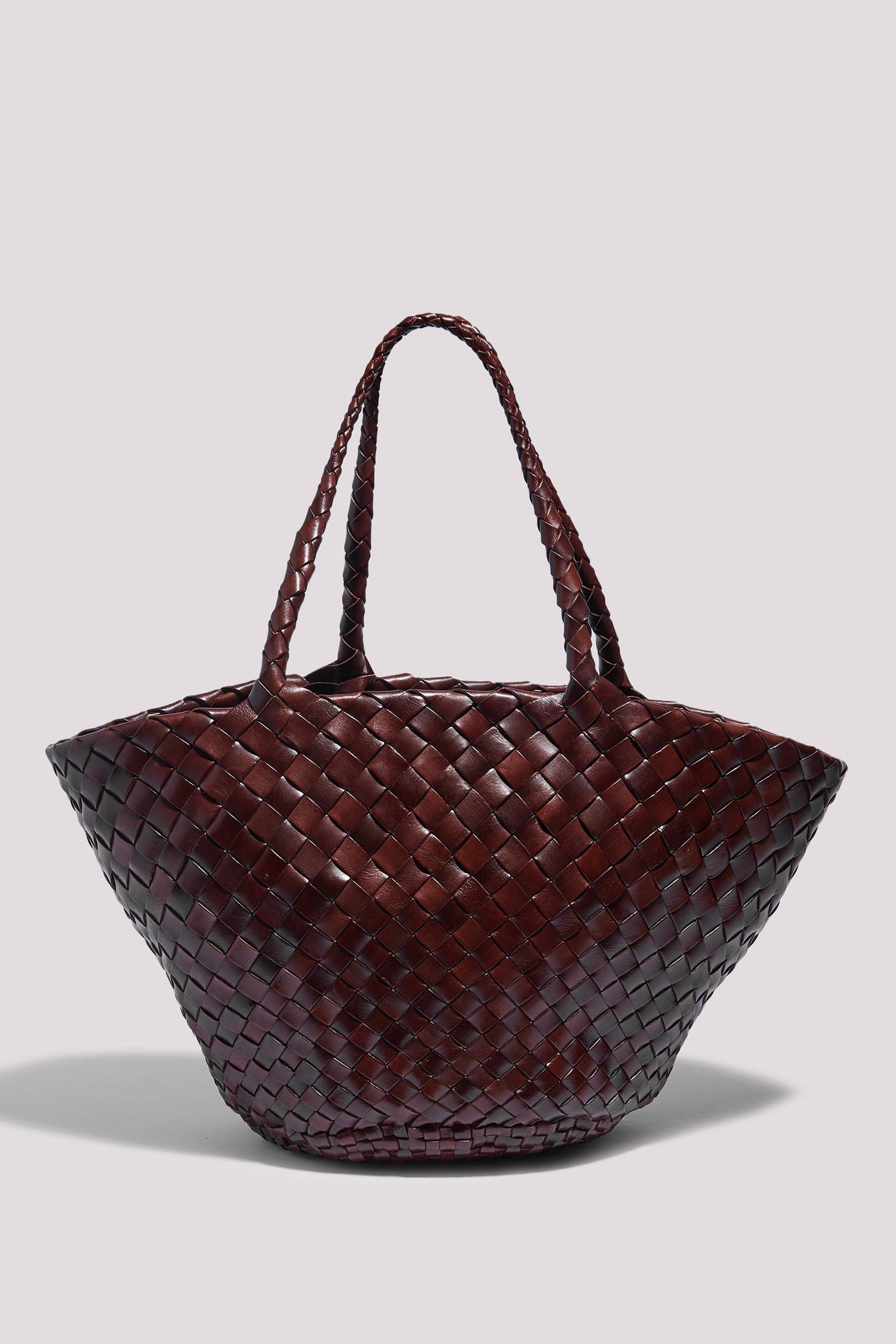 Dragon Diffusion Brown Egola Leather Basket Bag