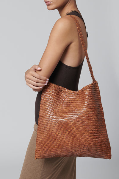 Dragon Diffusion Brown Ars Leather Tote