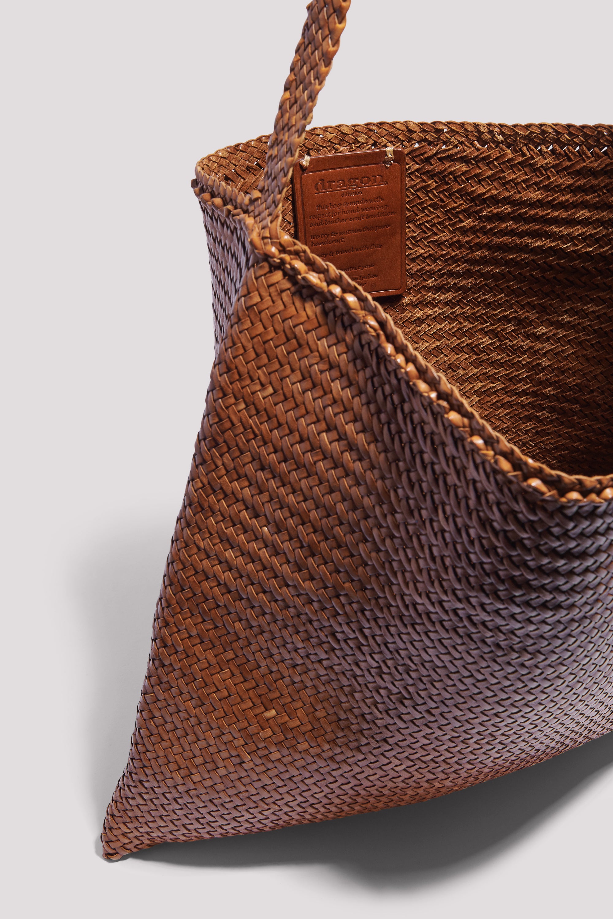 Dragon Diffusion Brown Ars Leather Tote