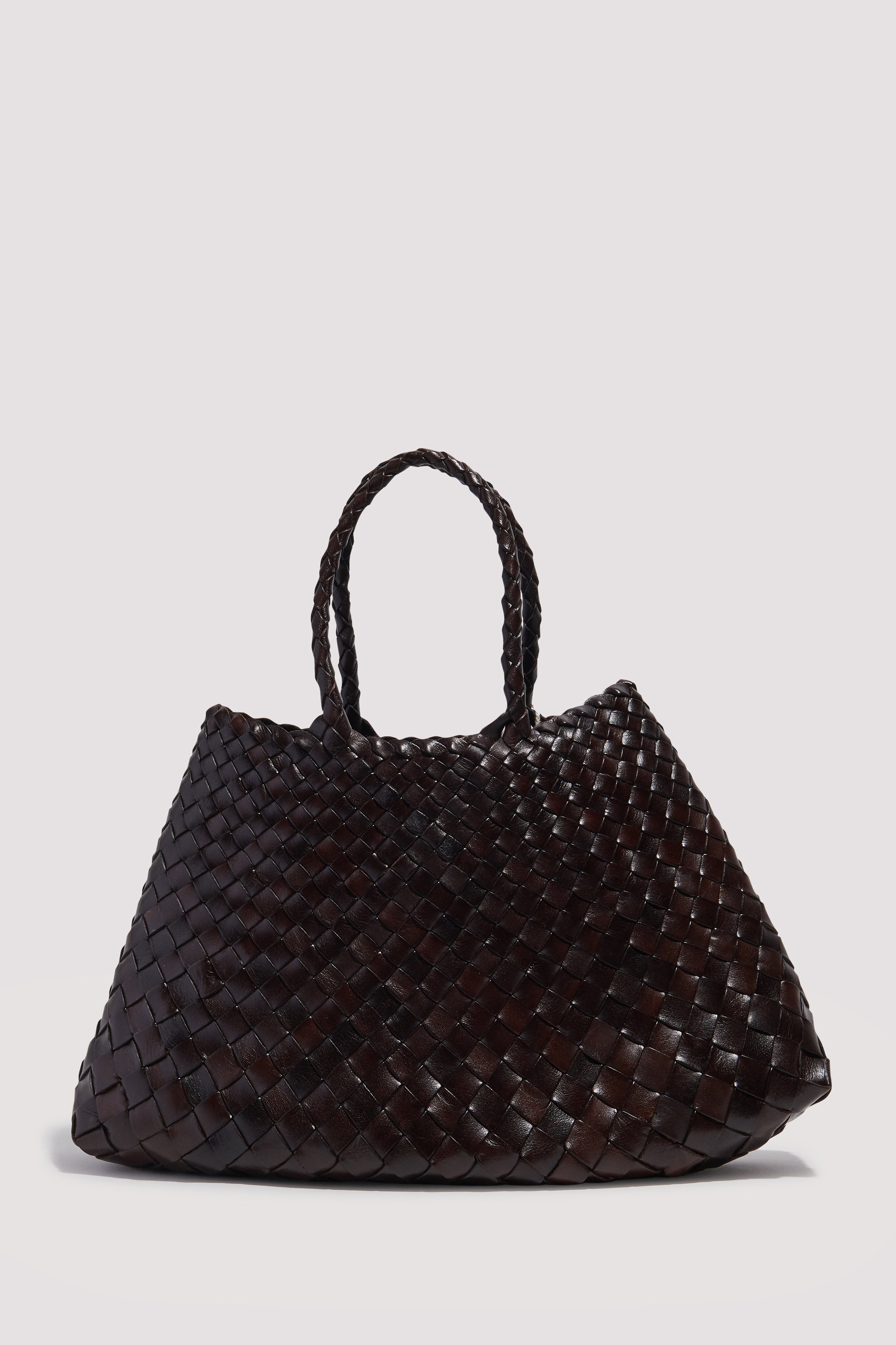 Dragon Diffusion Brown Santa Croce Small Leather Tote