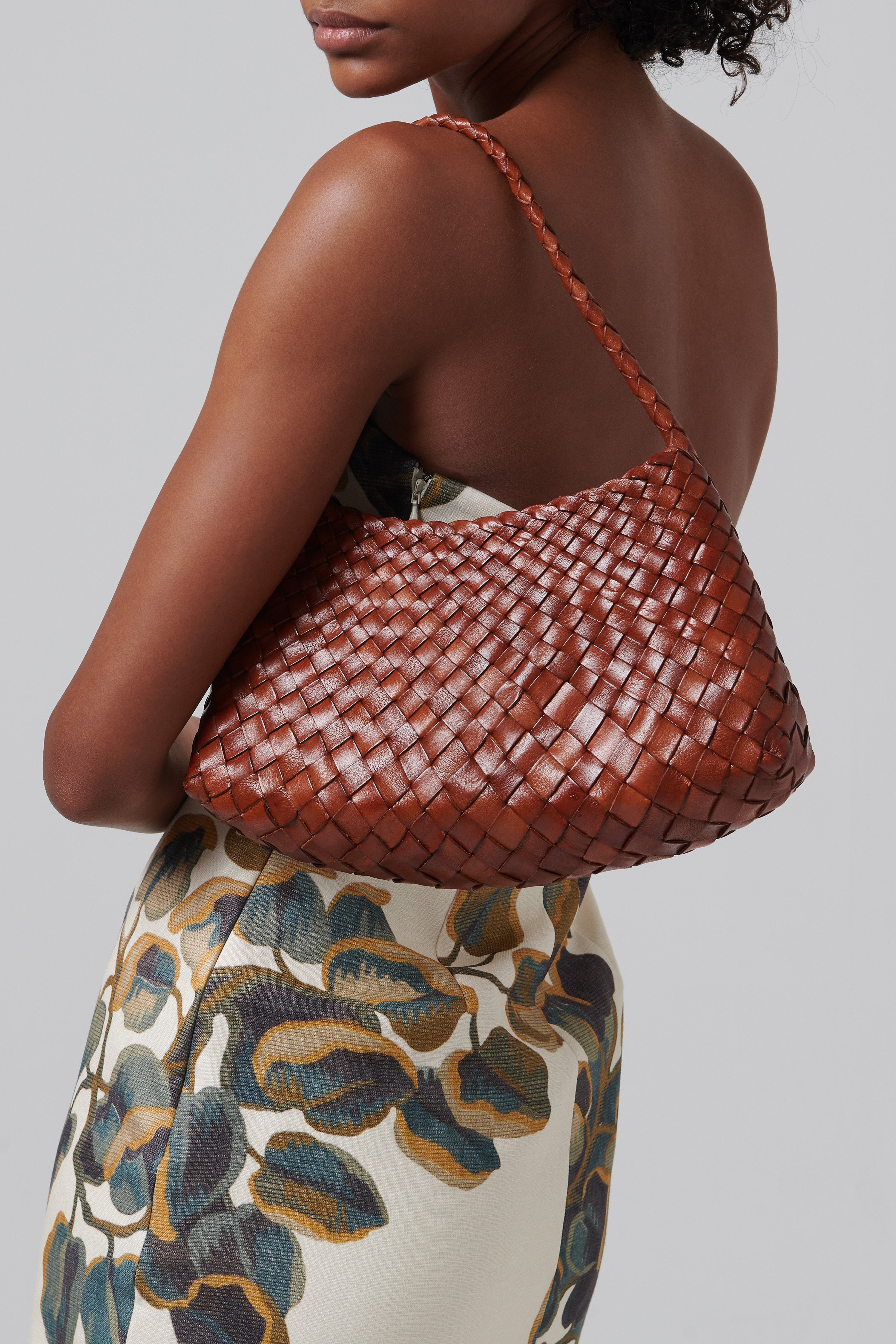 Dragon Diffusion Brown Rosanna Leather Shoulder Bag