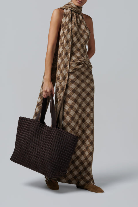 Dark Brown Como Large Tote