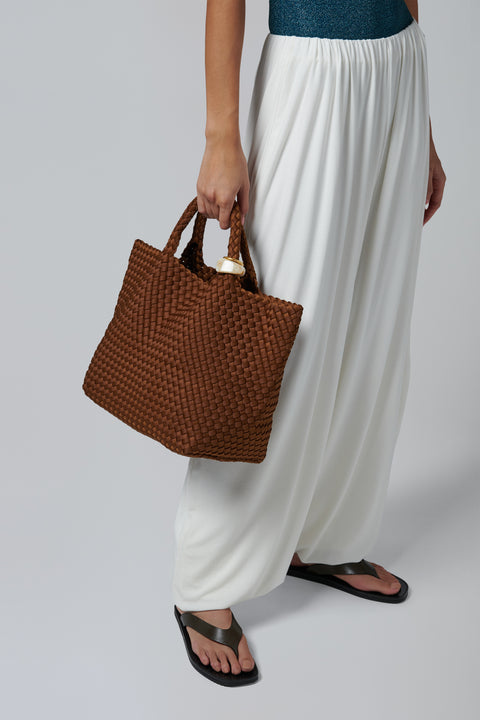 Brown St. Barths Medium Tote Beads