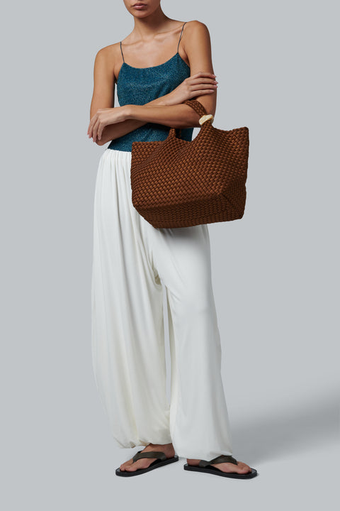 Brown St. Barths Medium Tote Beads