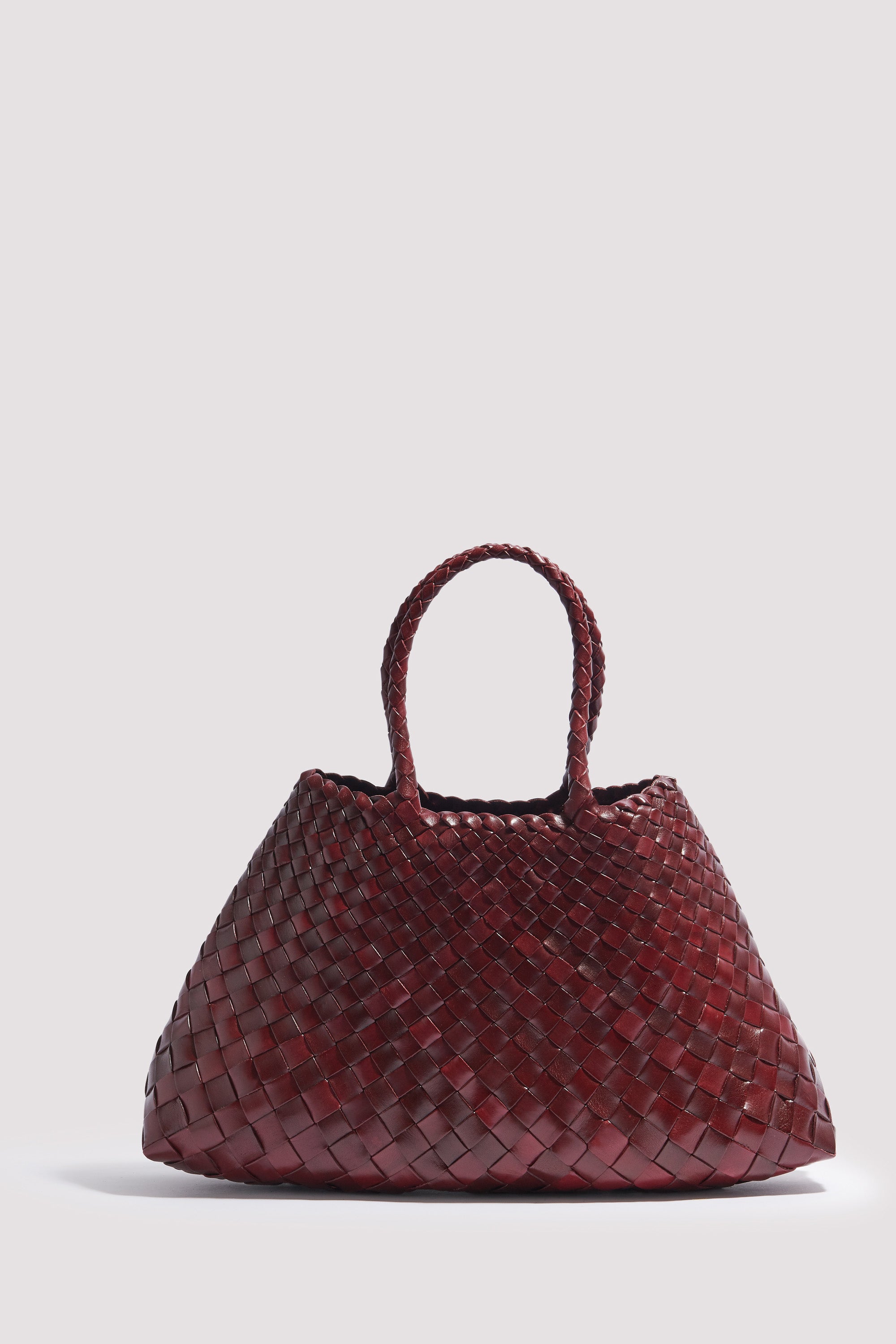Dragon Diffusion Burgundy Santa Croce Small Leather Tote
