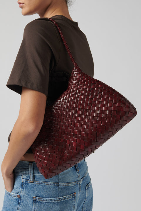 Burgundy Santa Maria Small Shoulder Bag