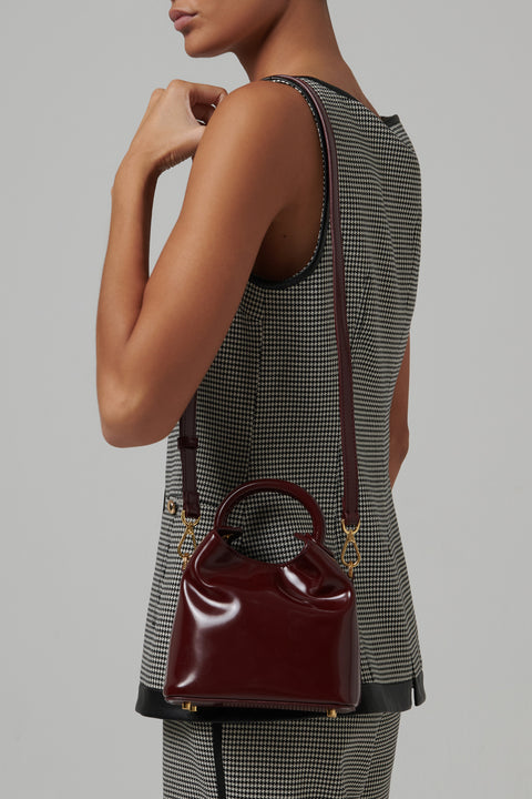 Burgundy Madeleine Crossbody Bag
