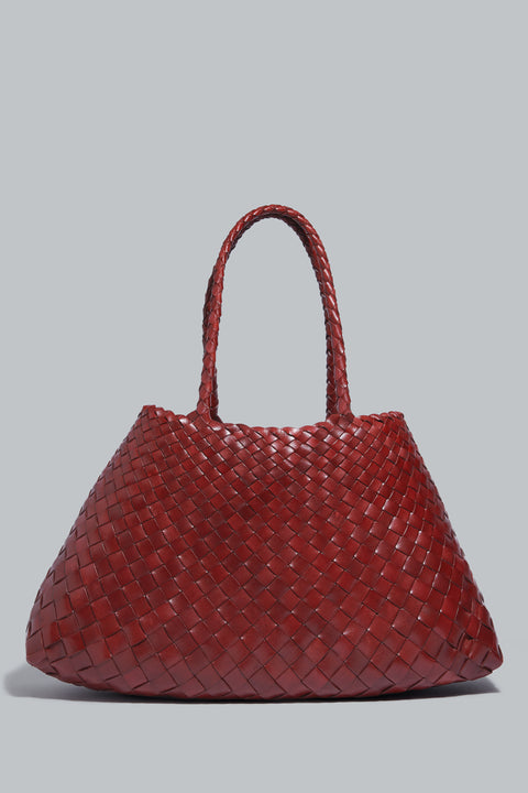 Burgundy Santa Croce Big Leather Tote