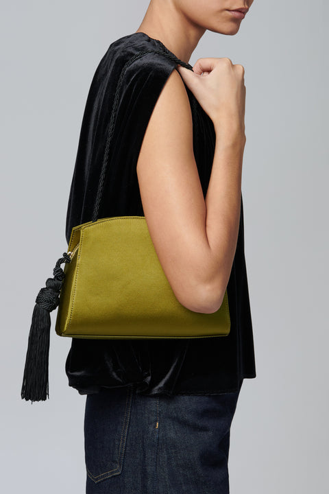 Dark Green Tassel Bag