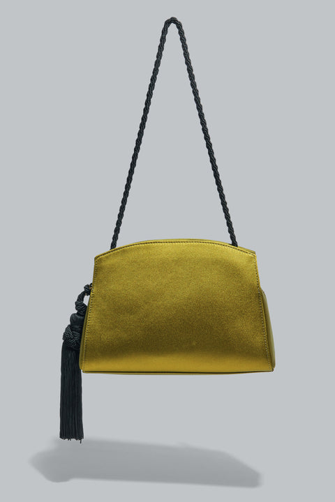 Dark Green Tassel Bag