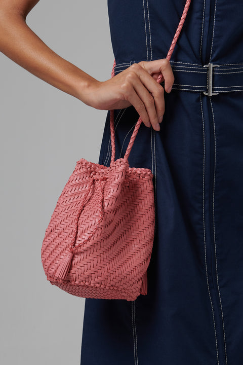 Pink Pompom Shoulder Pouch