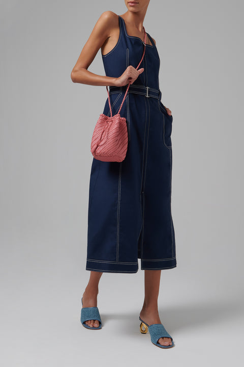 Pink Pompom Shoulder Pouch