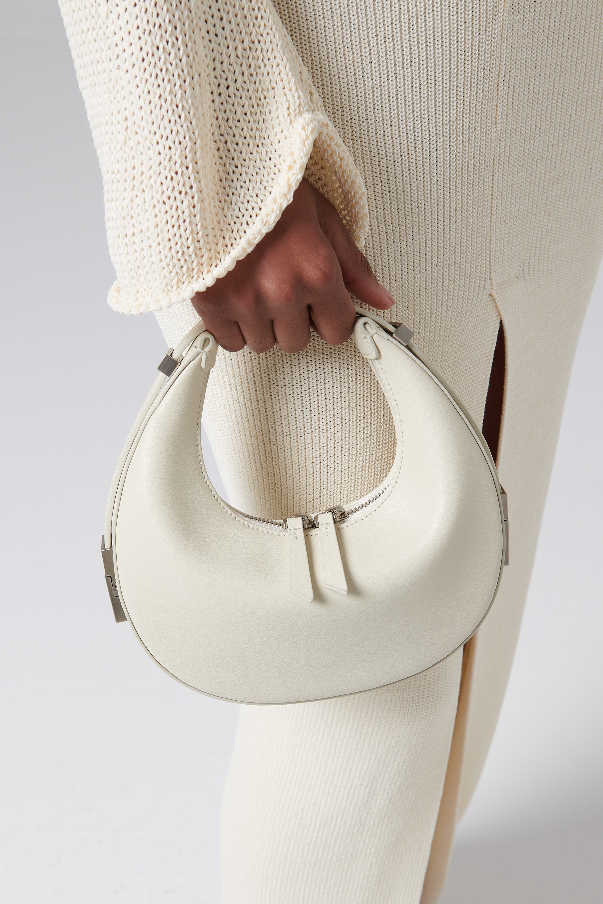 White Toni Leather Mini Bag