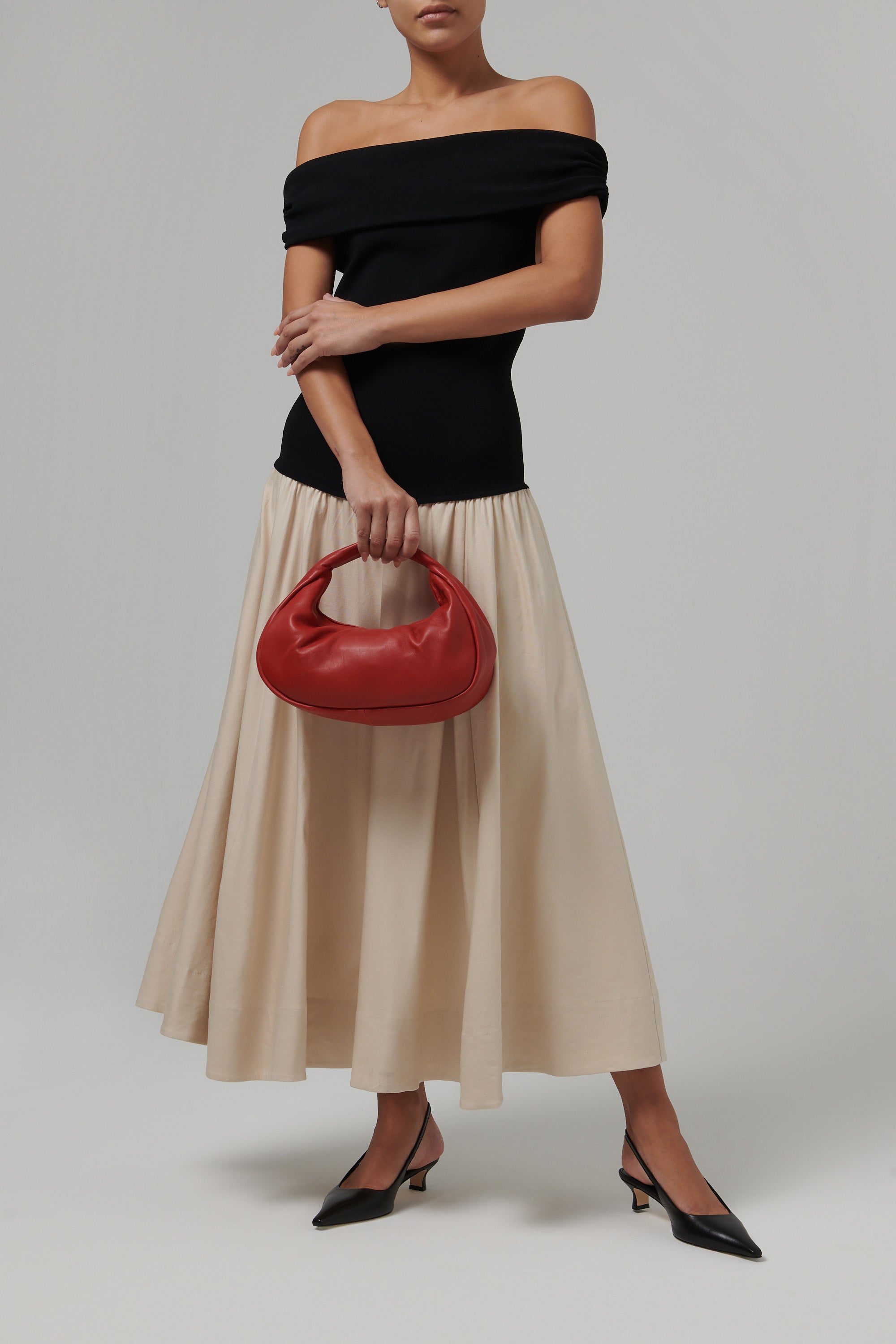 St. Agni Red Soft Bon Bon Bag